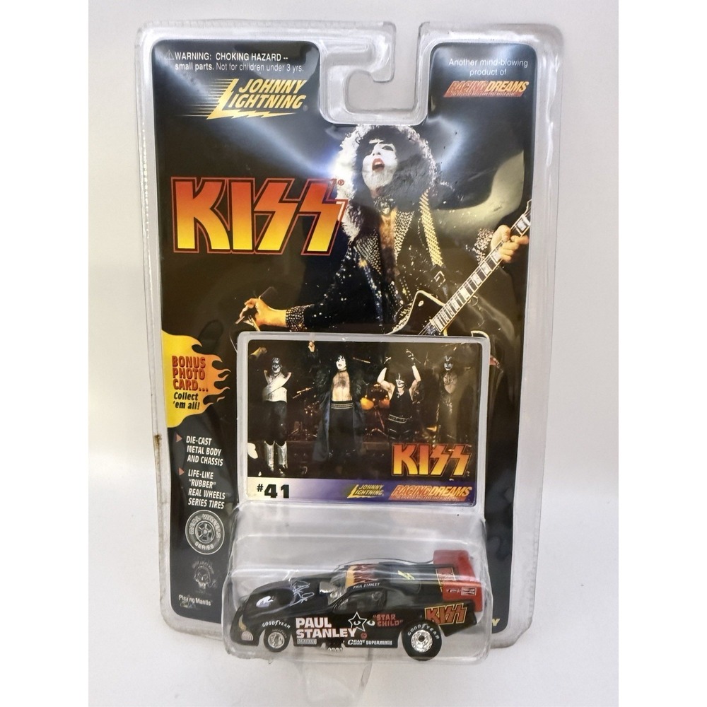 Johnny Lightning KISS Racing Dreams Paul Stanley #41 Die-Cast Car MOC